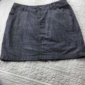 Converse Skirt. Grey‎ Chambray. Size 4.